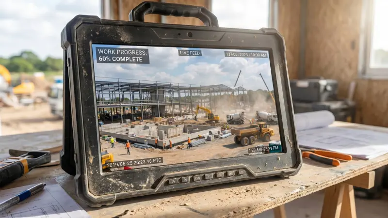 video surveillance for construction sites